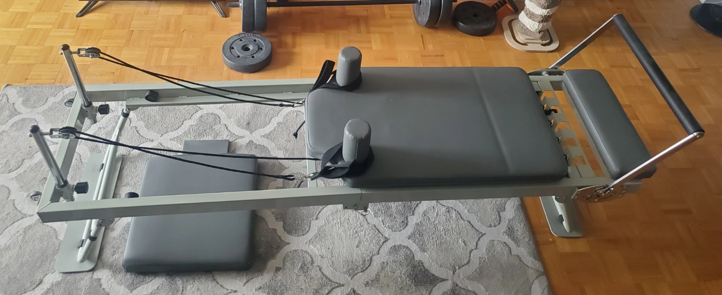 Foldable Pilates Reformer Exercise Machine - photo 2