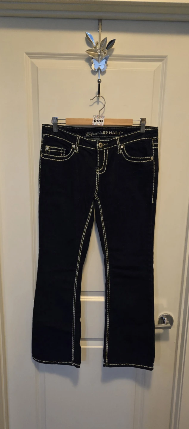 Size 11 Blue Asphalt Dark Wash Bootcut Jeans