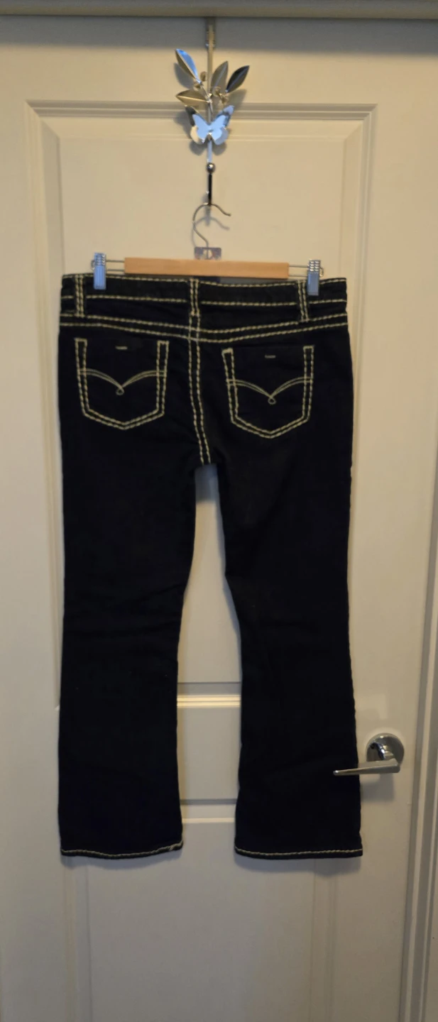 Size 11 Blue Asphalt Dark Wash Bootcut Jeans - photo 3