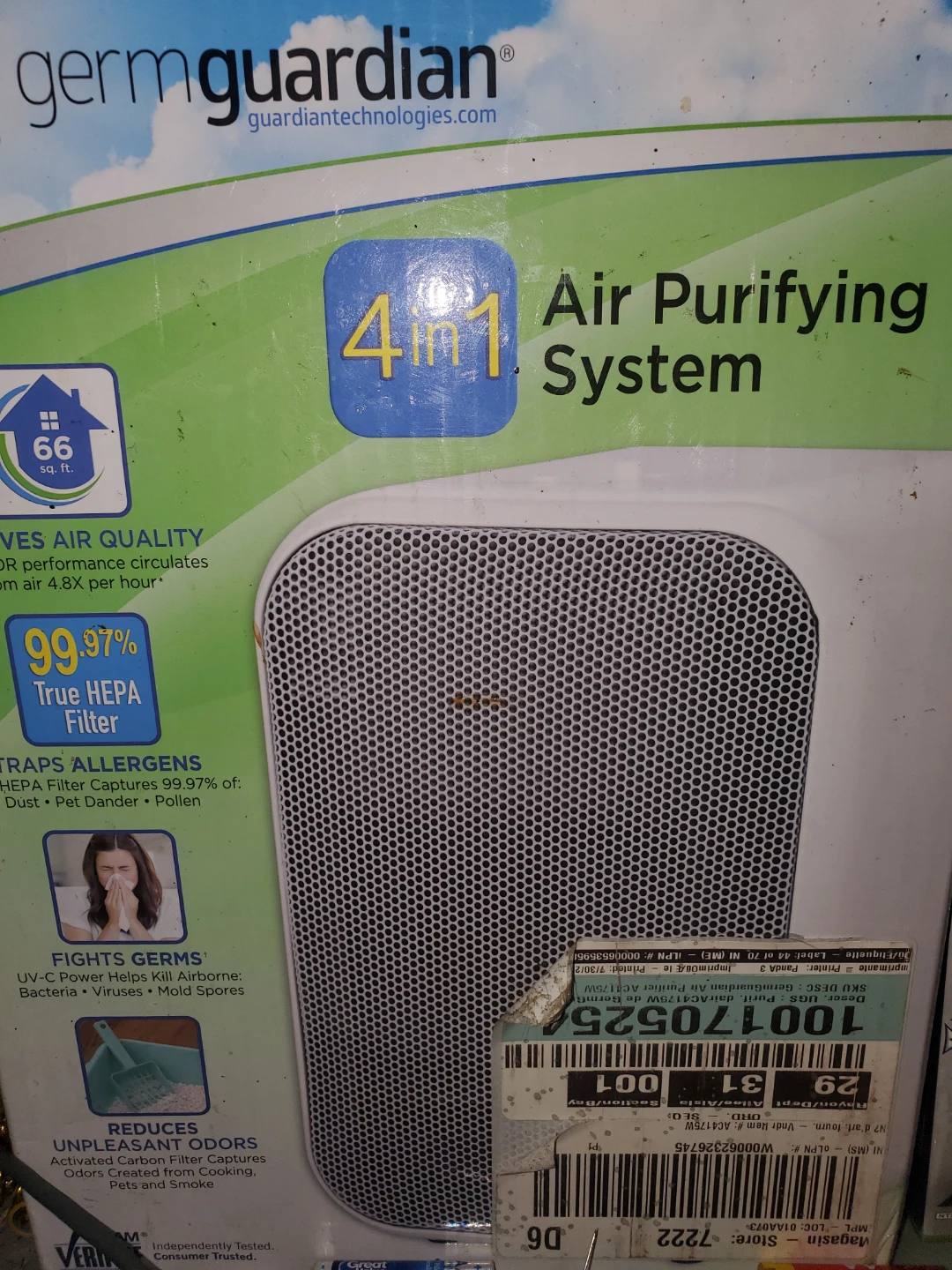 GermGuardian 4-in-1 Air Purifying System AC1175W