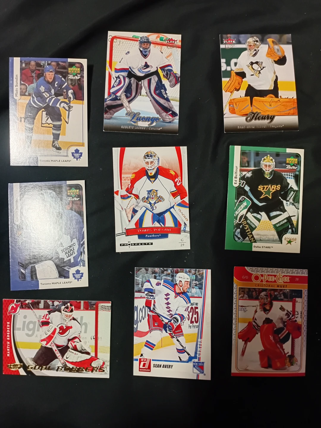 Collection of Upper Deck & Fleer Hockey Cards