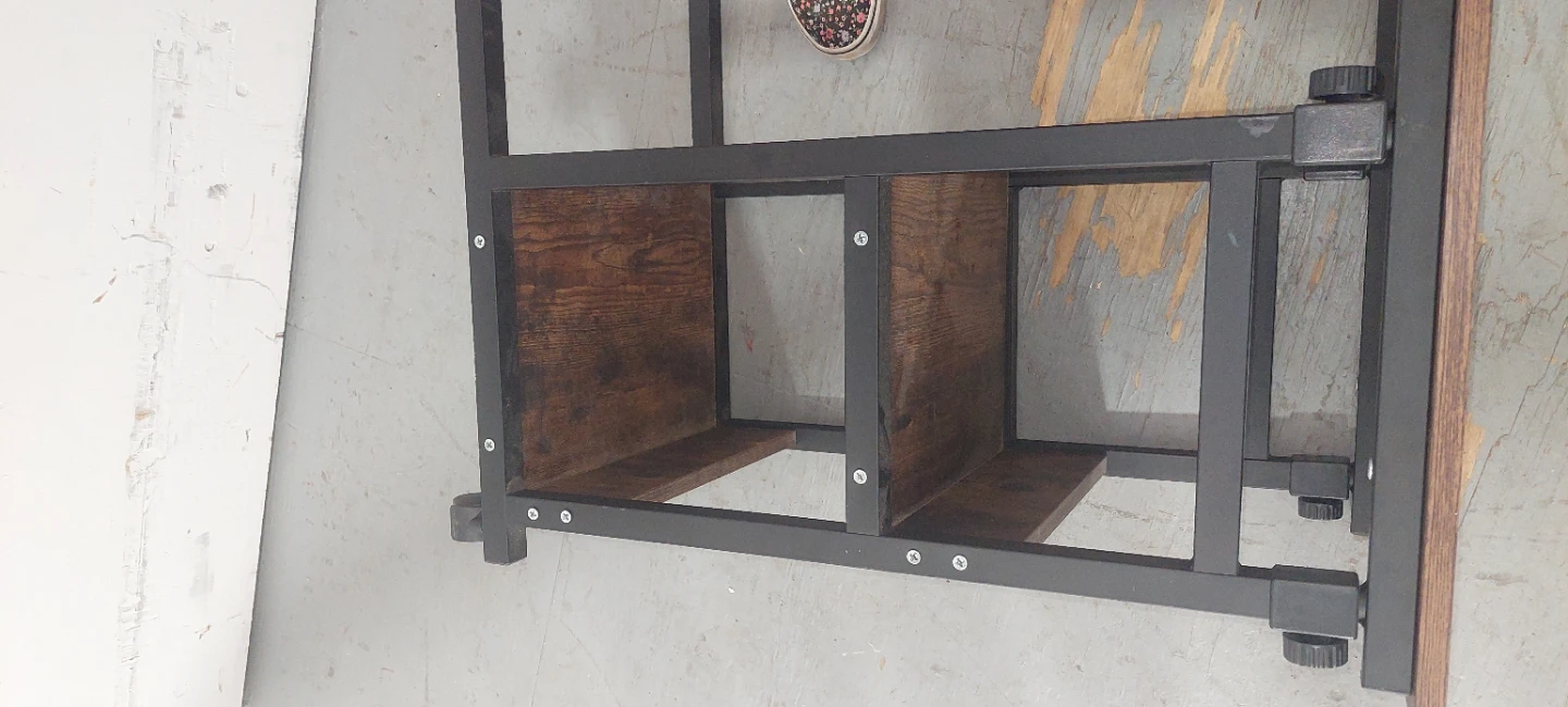 Adjustable Rolling Desk with Shelves - photo 5