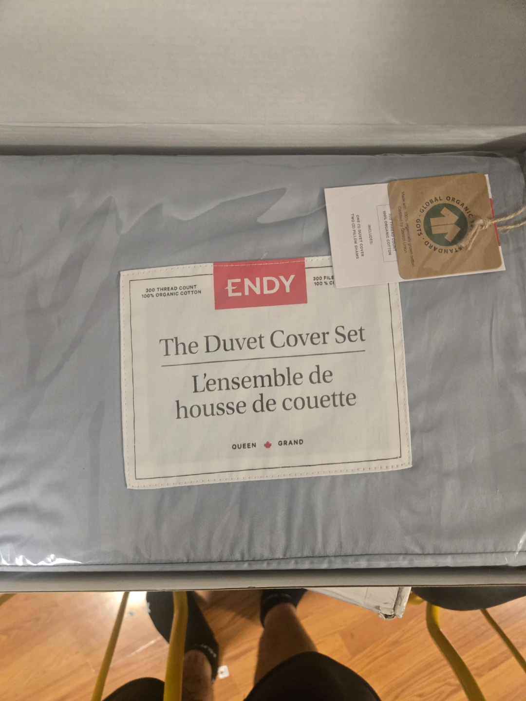 BRAND NEW - ENDY The Duvet Cover Set Queen Glacier Blue