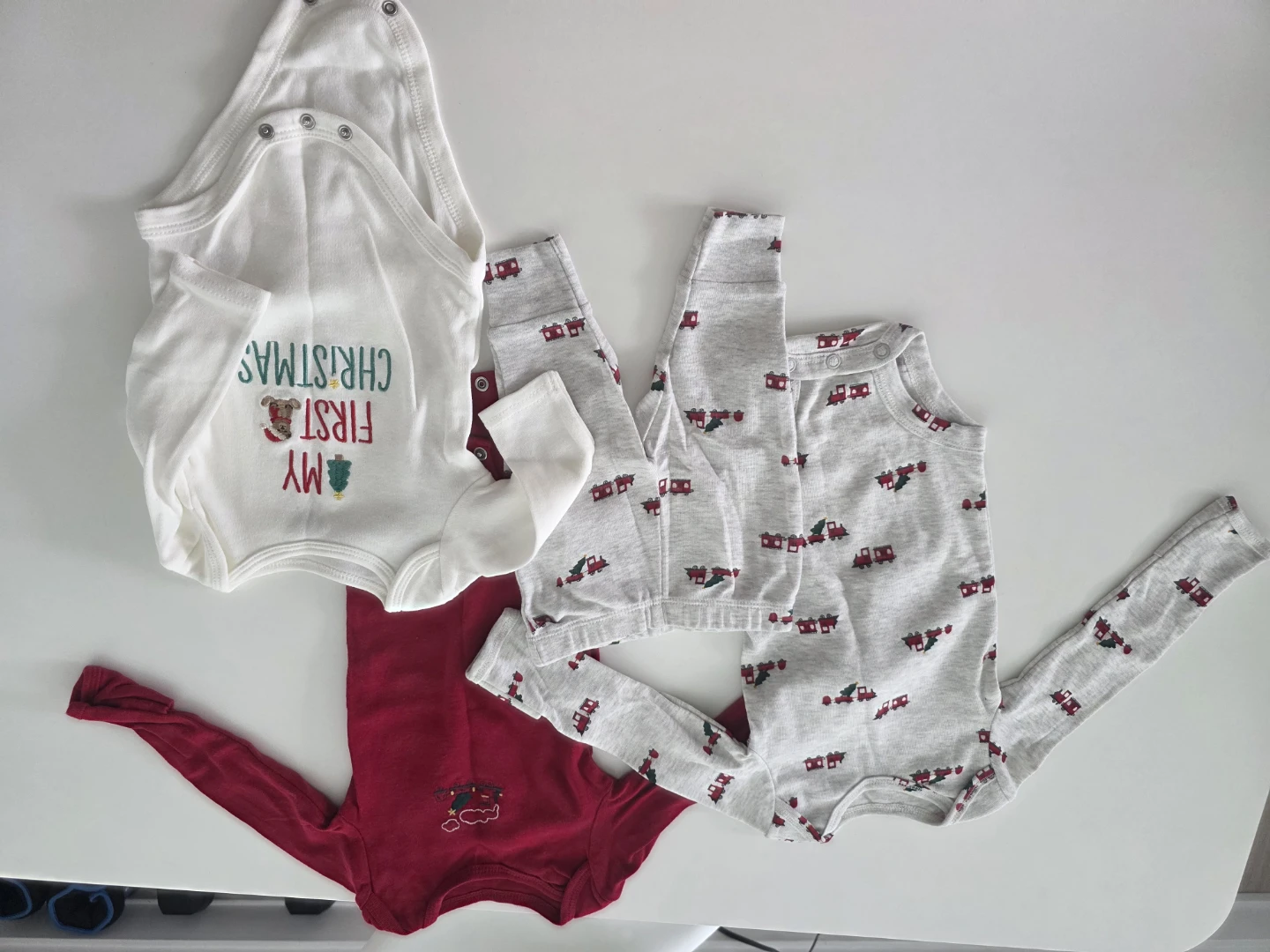 Baby Clothes Bundle - Sleepers, Bodysuit, Top & Pants