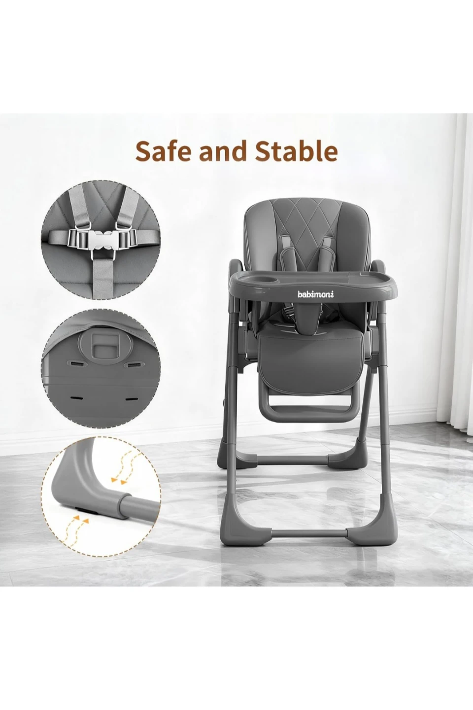 Brand new Babymoni Adjustable High Chair