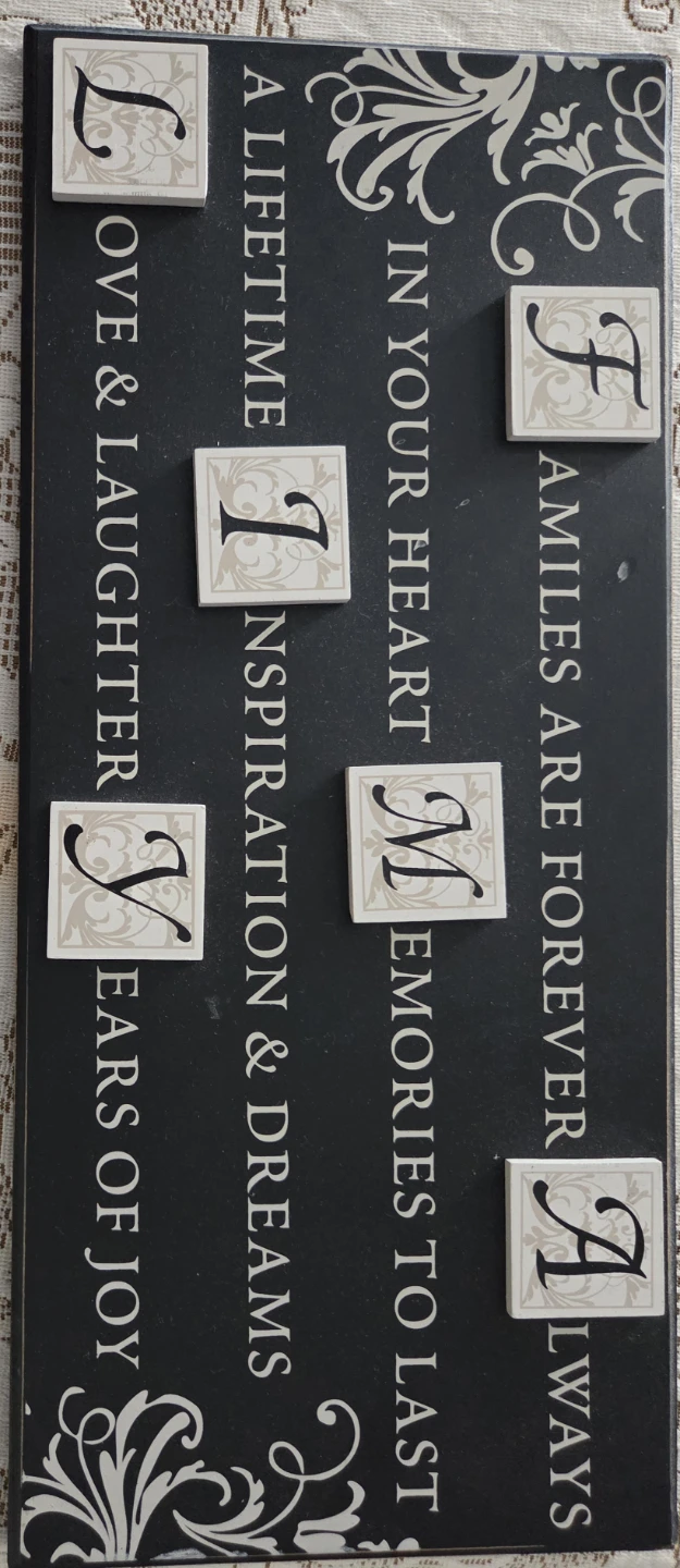 Decorative Wall Plaque with Inspirational Quotes