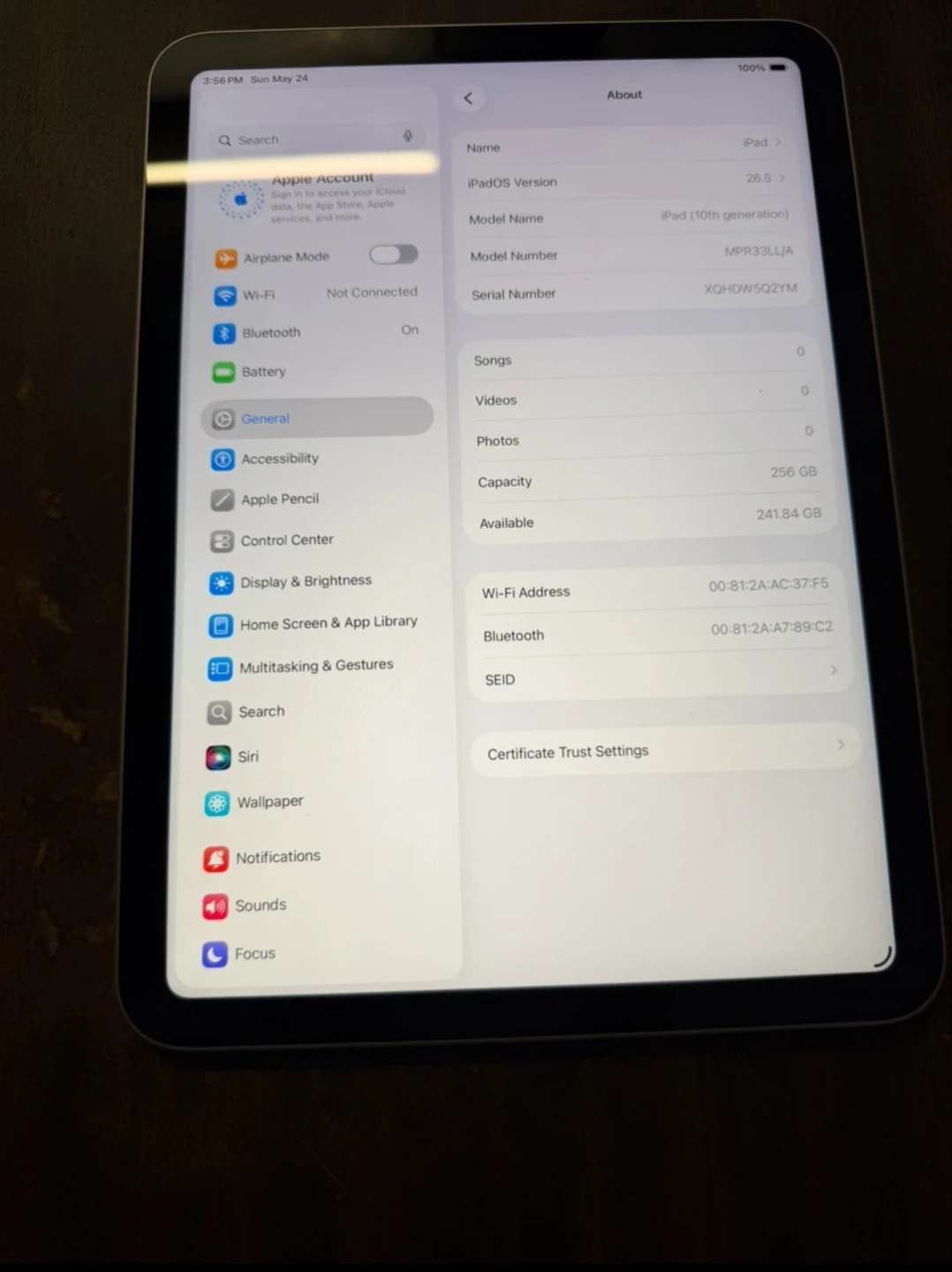 Apple iPad (10th generation) 256GB - Silver