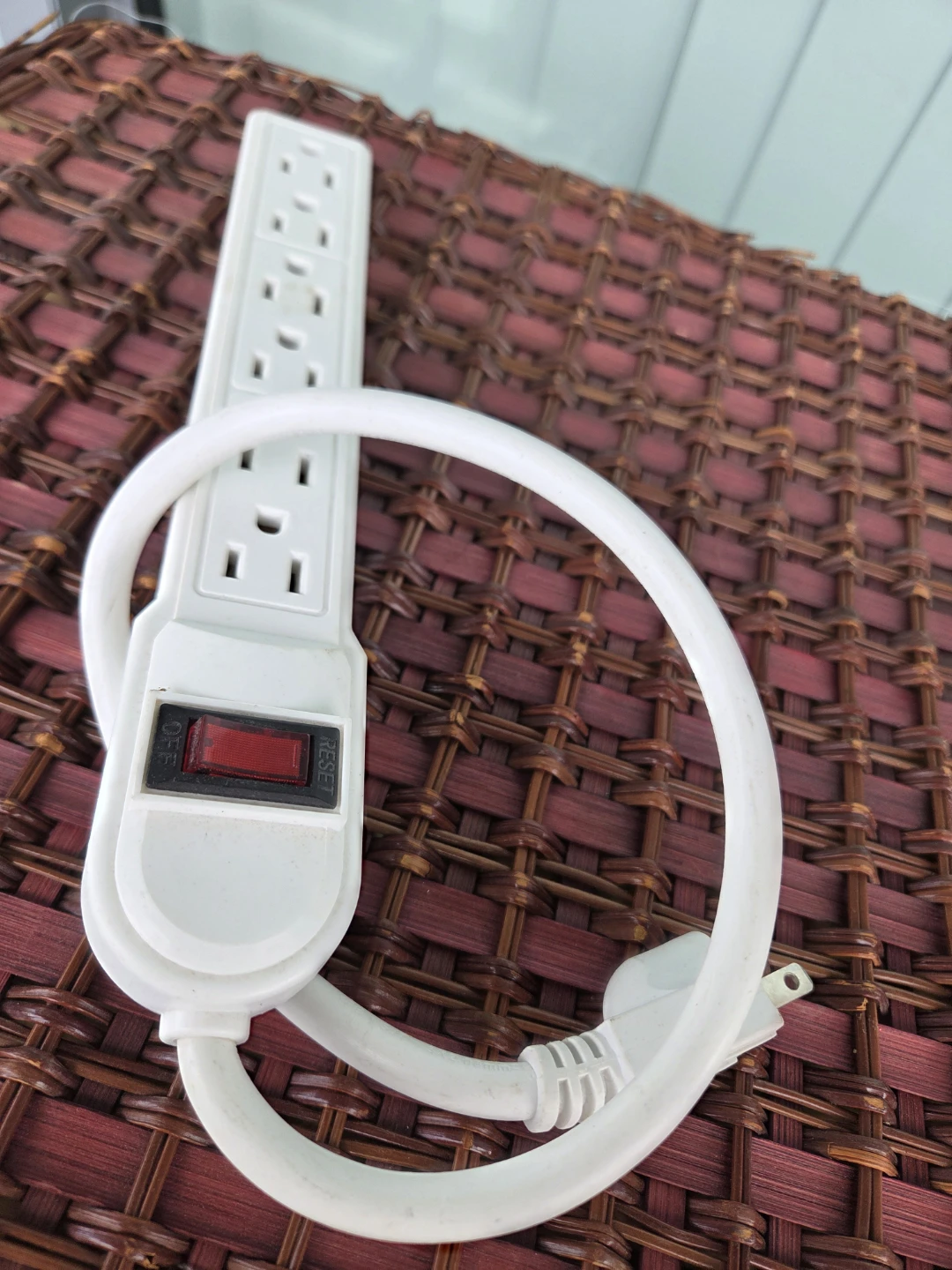 White 6-Outlet Power Strip - photo 2