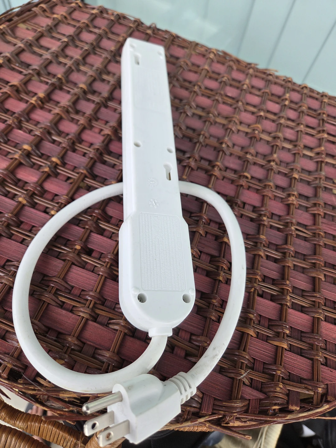 White 6-Outlet Power Strip - photo 3
