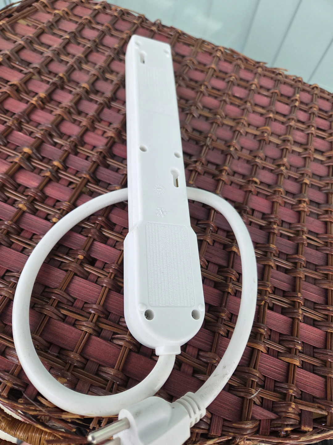 White 6-Outlet Power Strip - photo 4