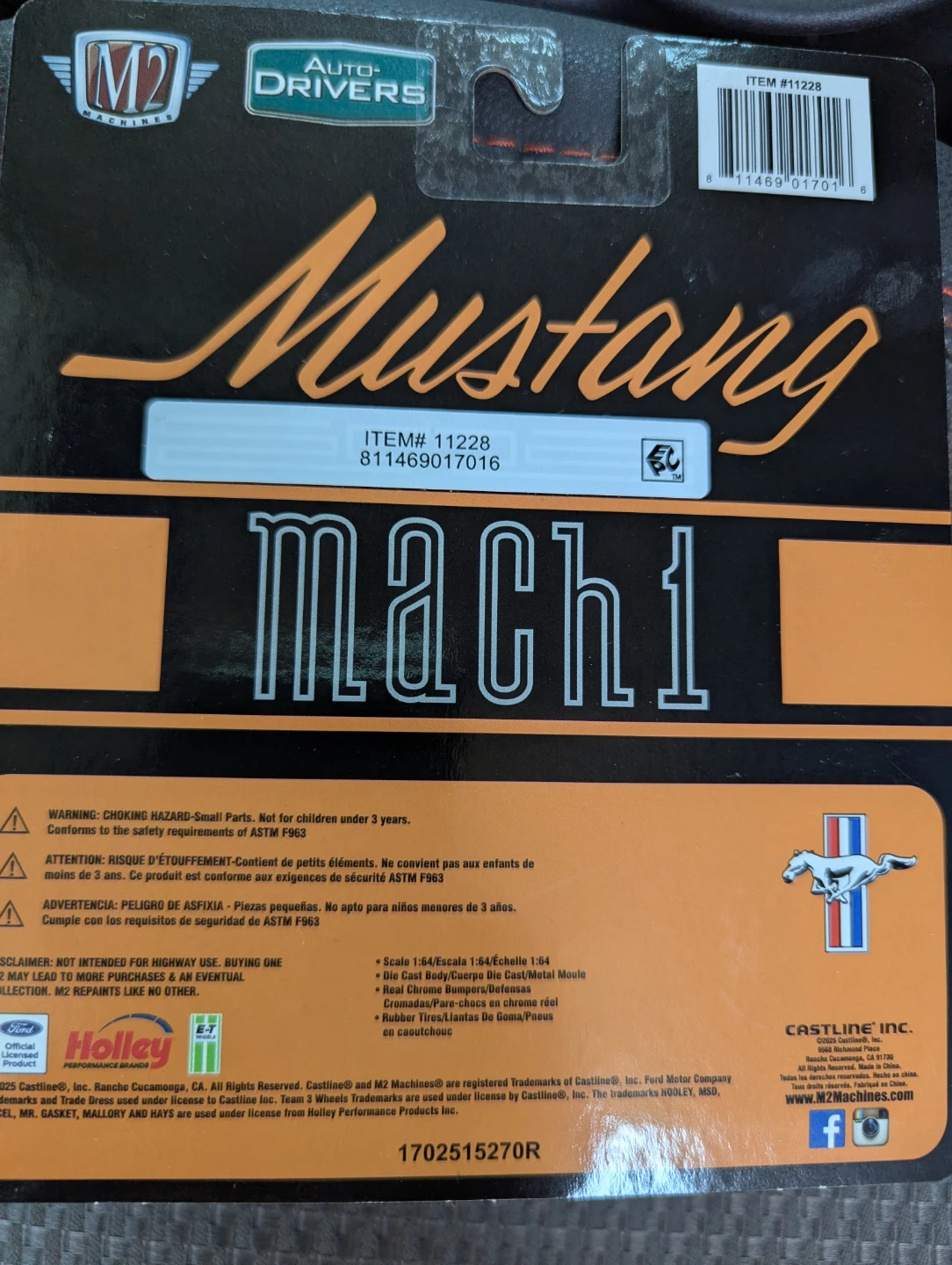 M2 Machines 1970 Ford Mustang Mach 1 428 - photo 5