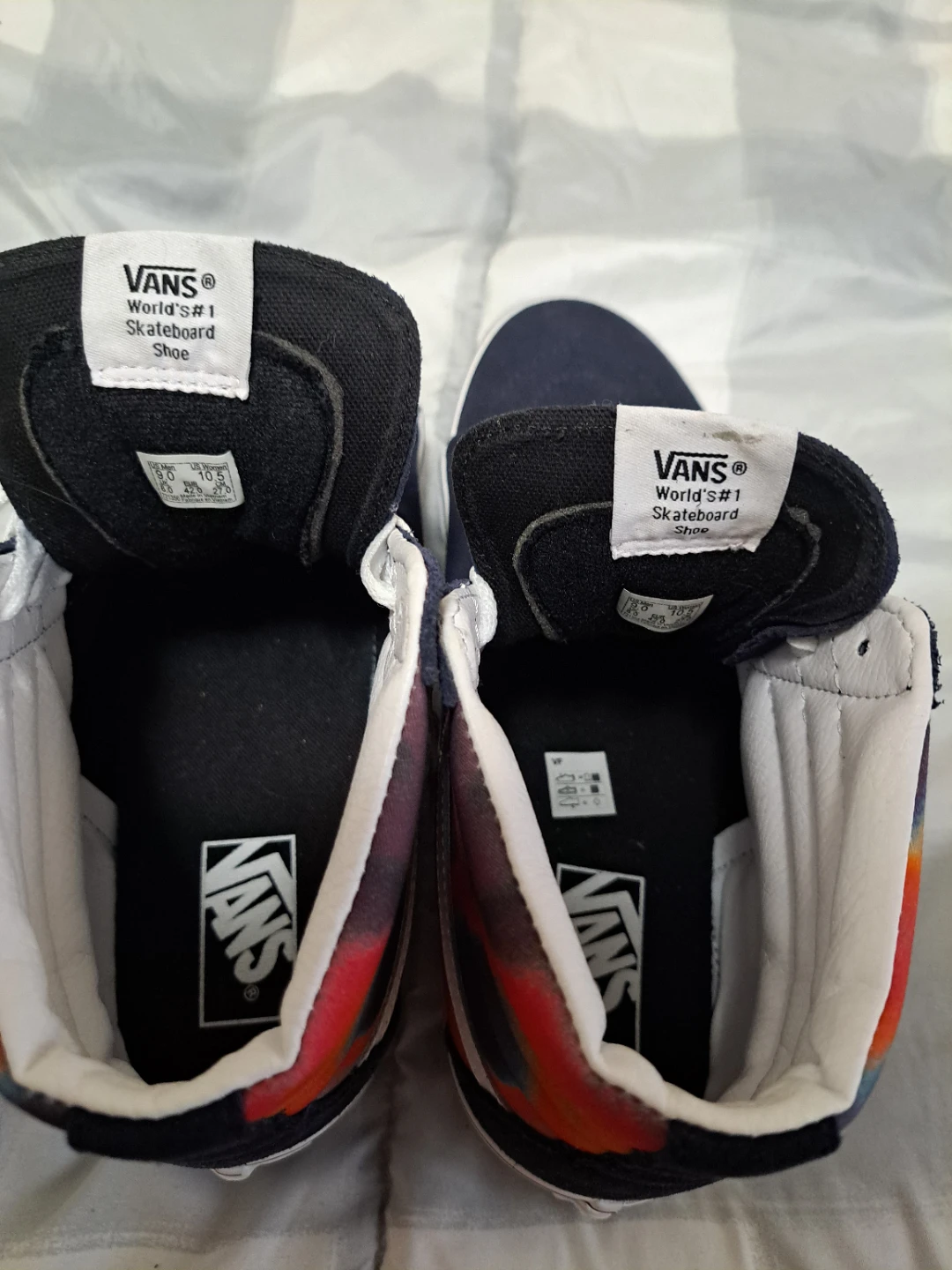 Vans Sk8-Hi Rainbow Tie-Dye Skate Shoes - photo 5
