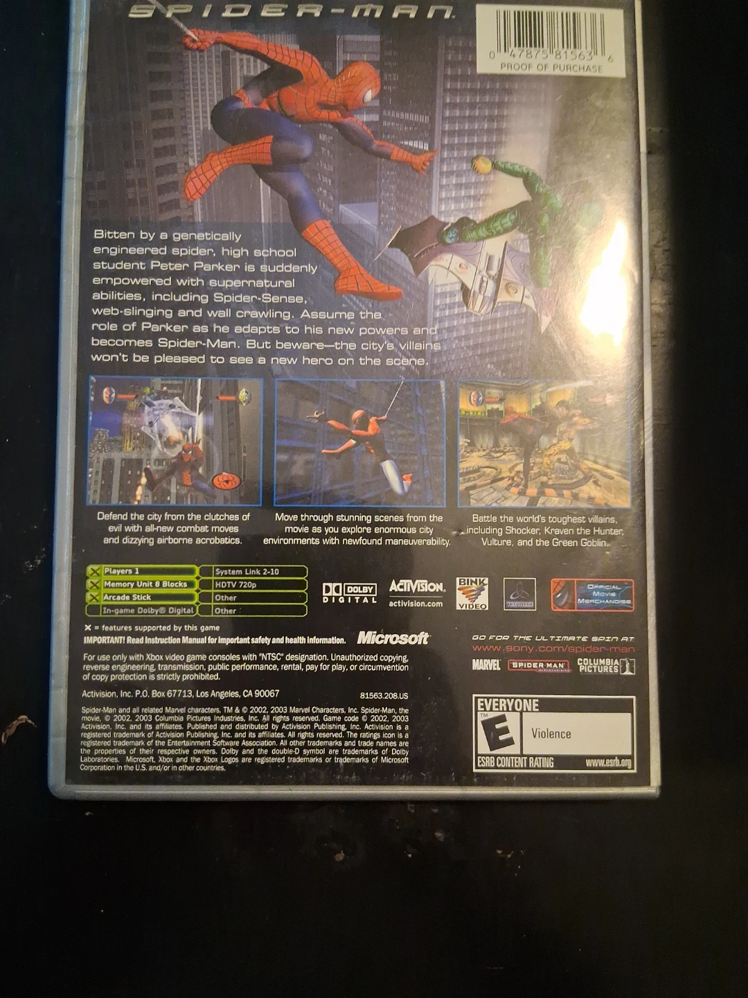 Spider-Man Video Game for Xbox - photo 4