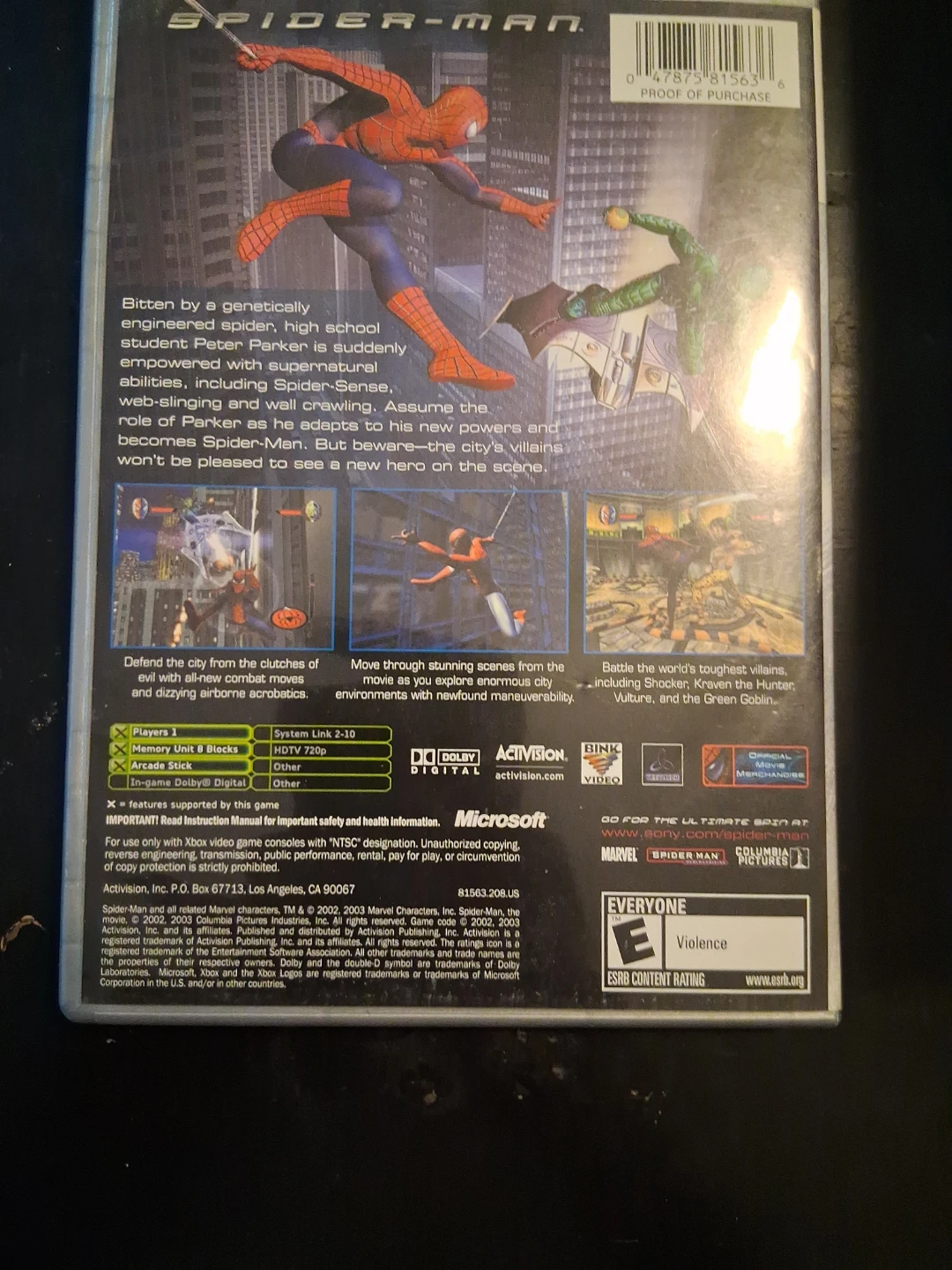 Spider-Man Video Game for Xbox - photo 5