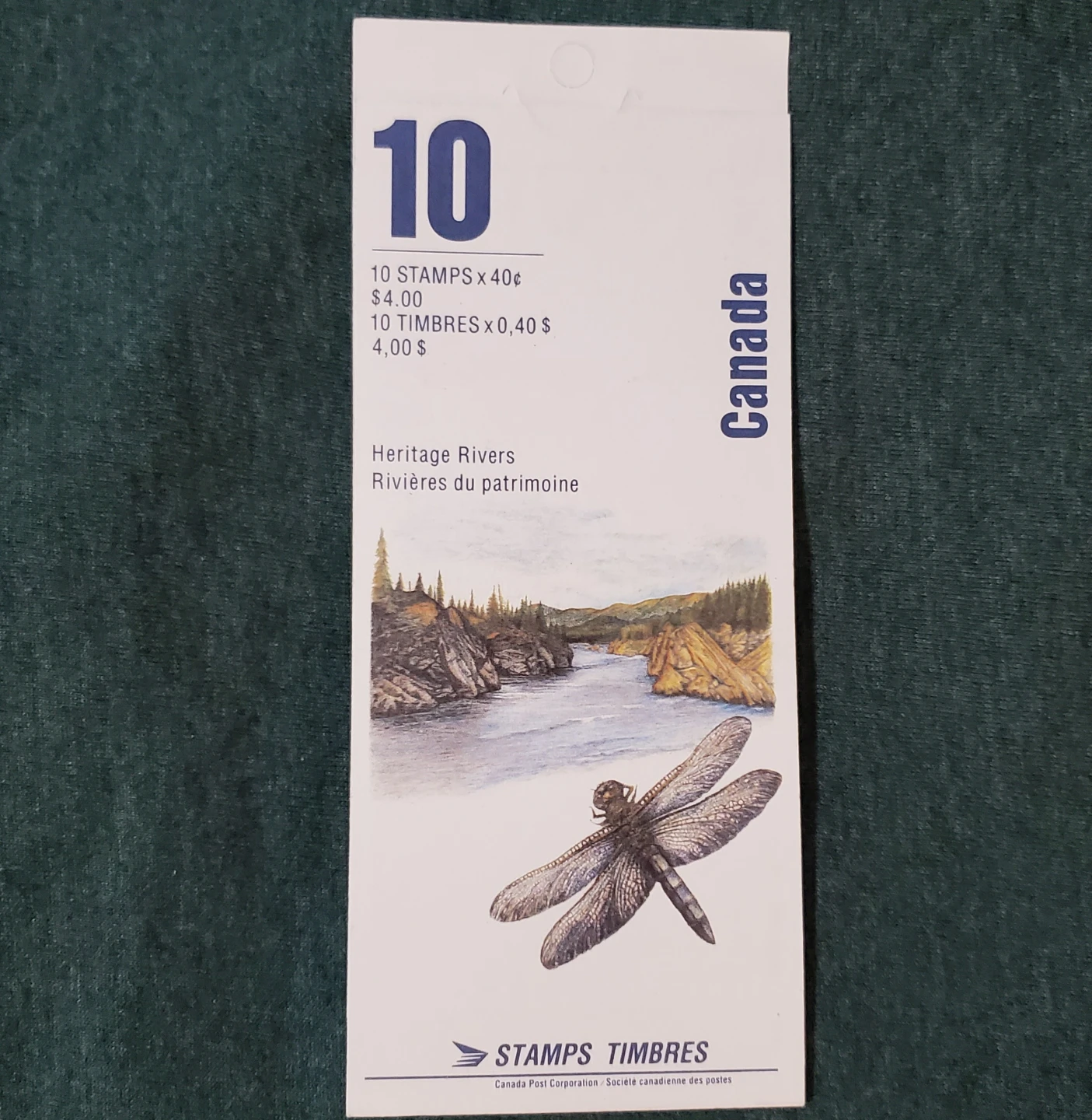 Complete Book of 10 Heritage Rivers Stamp Set (1991)