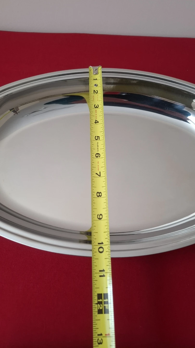 Stainless Steel Serving Dish with Gold Handles - photo 5