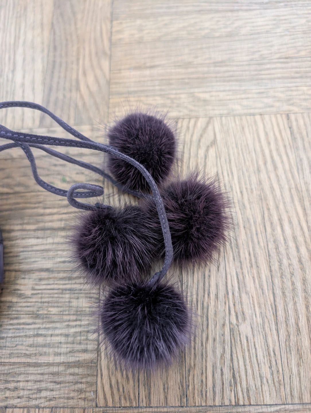 Michael Kors Collection Purple Suede Pom Pom Heels - photo 3