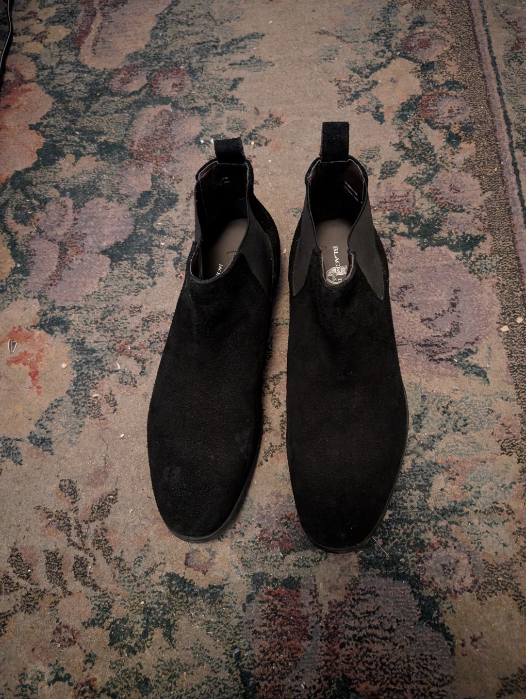 Black Brown 1820 Black Suede Chelsea Boots - photo 2