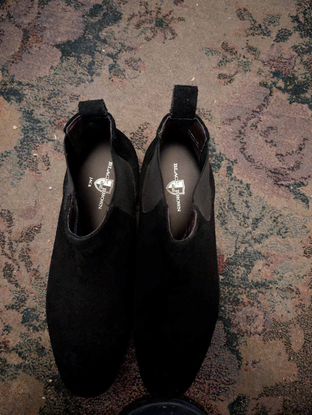 Black Brown 1820 Black Suede Chelsea Boots - photo 3