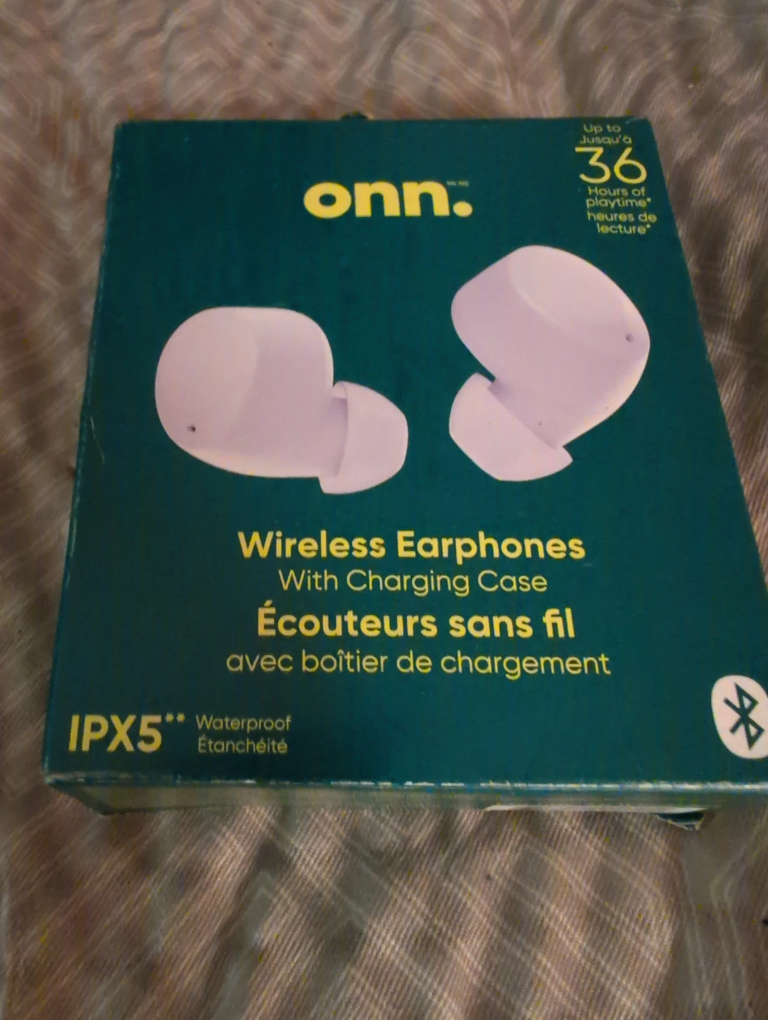 onn. Wireless Earphones with Charging Case