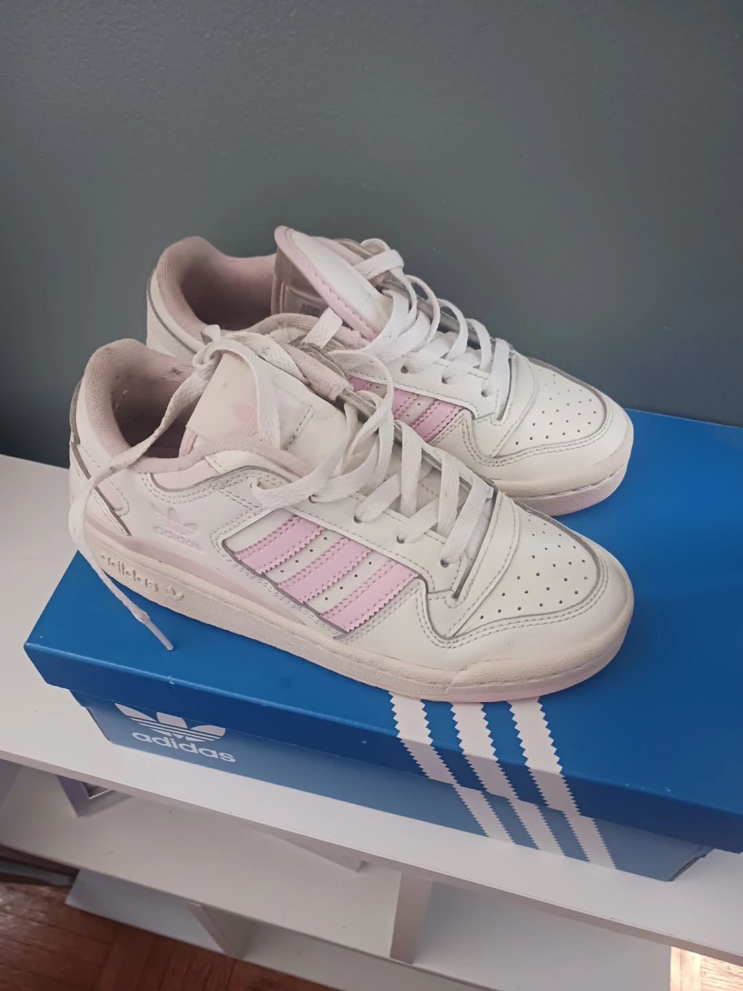 Adidas Forum Low CL W Pink White Sneakers Size 5.5