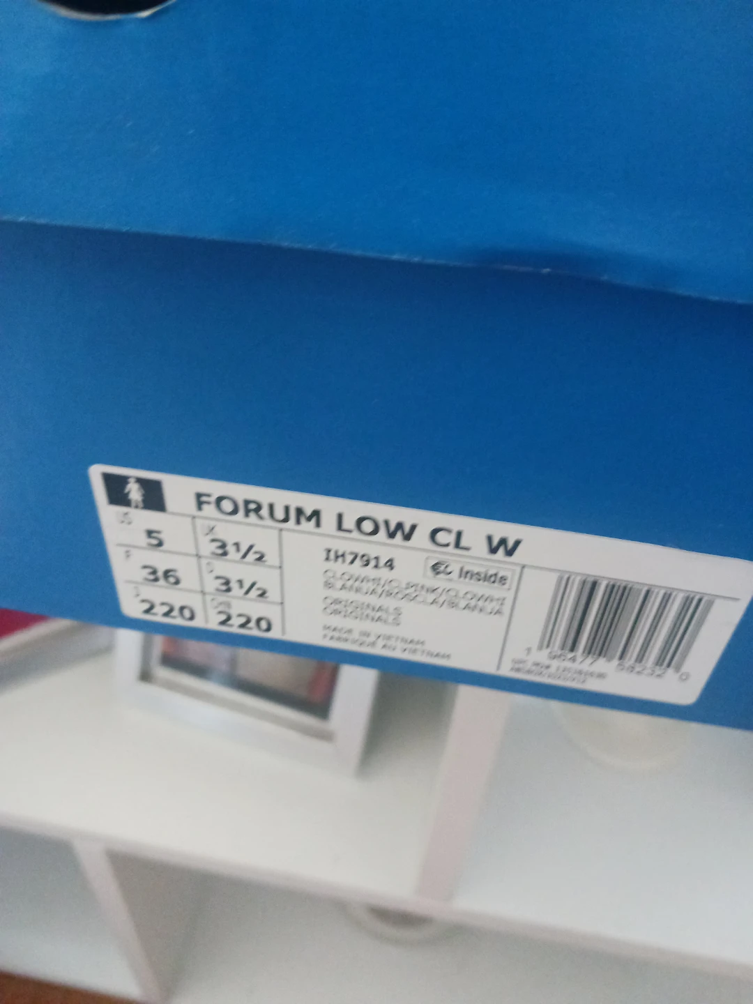 Adidas Forum Low CL W Pink White Sneakers Size 5.5 - photo 2