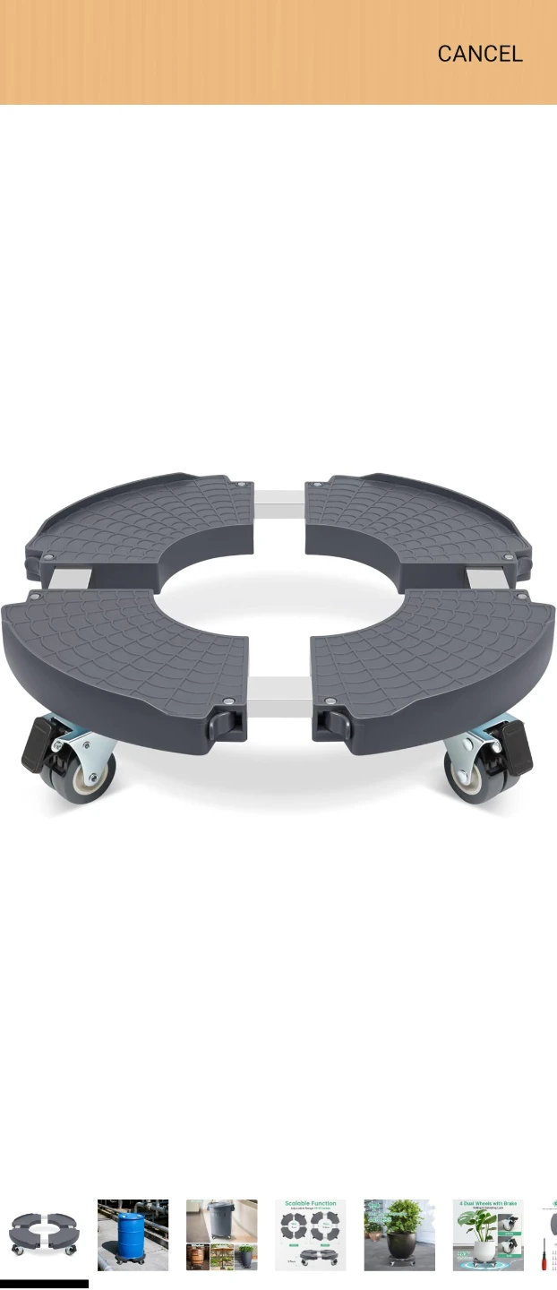 Adjustable Plant Caddy with Wheels