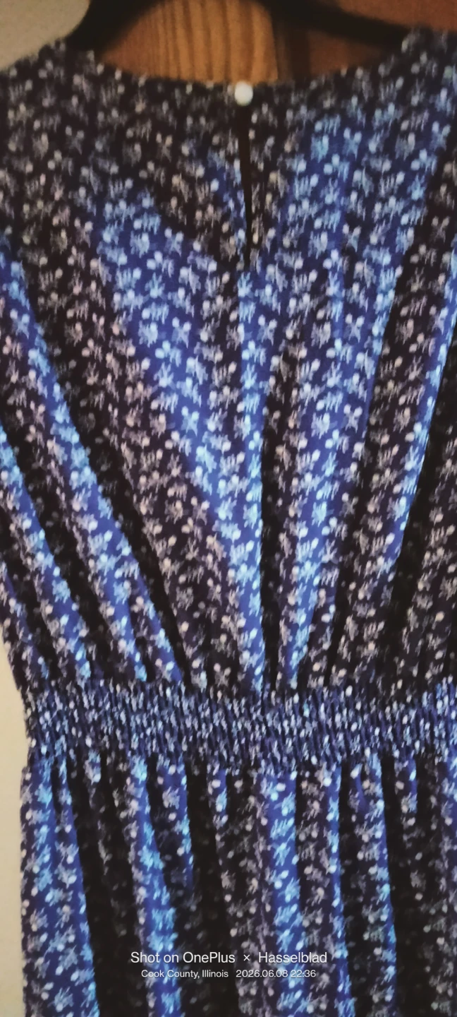 Purple Floral Dress-size L - photo 4