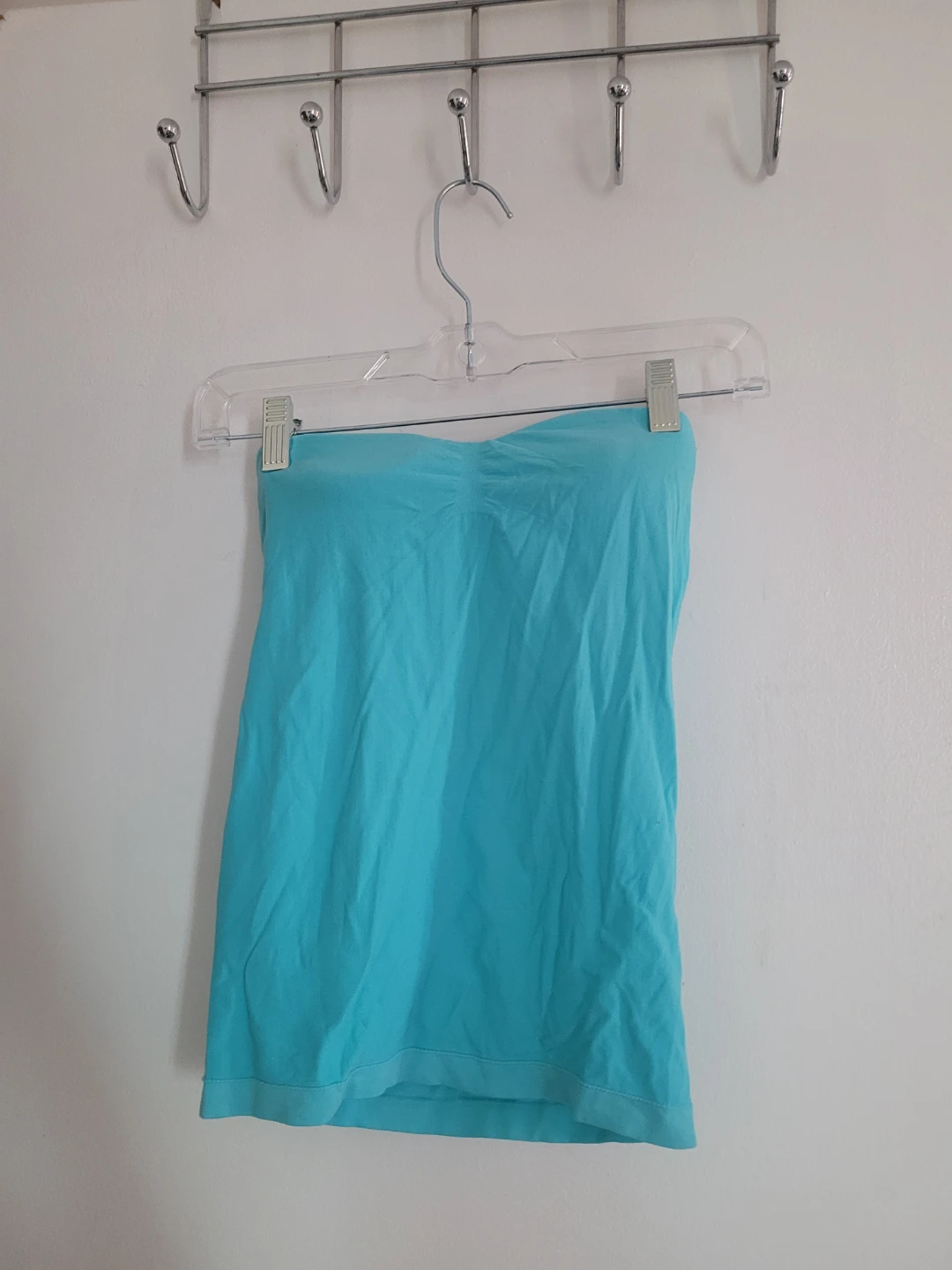Teal Strapless Tube Top