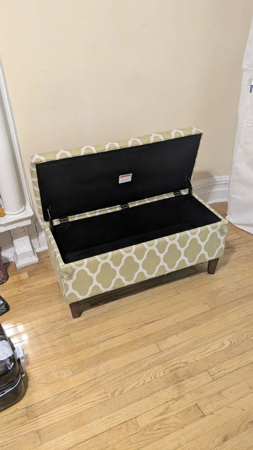 Storage Ottoman Bench - Geometric Pattern - photo 2