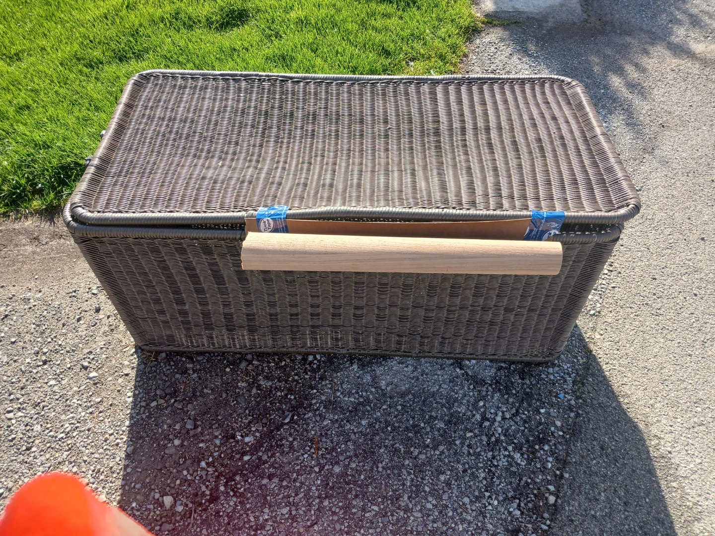 Wicker Storage Trunk