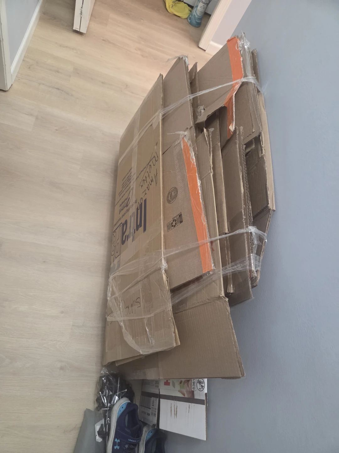 Bundle of Cardboard Moving Boxes