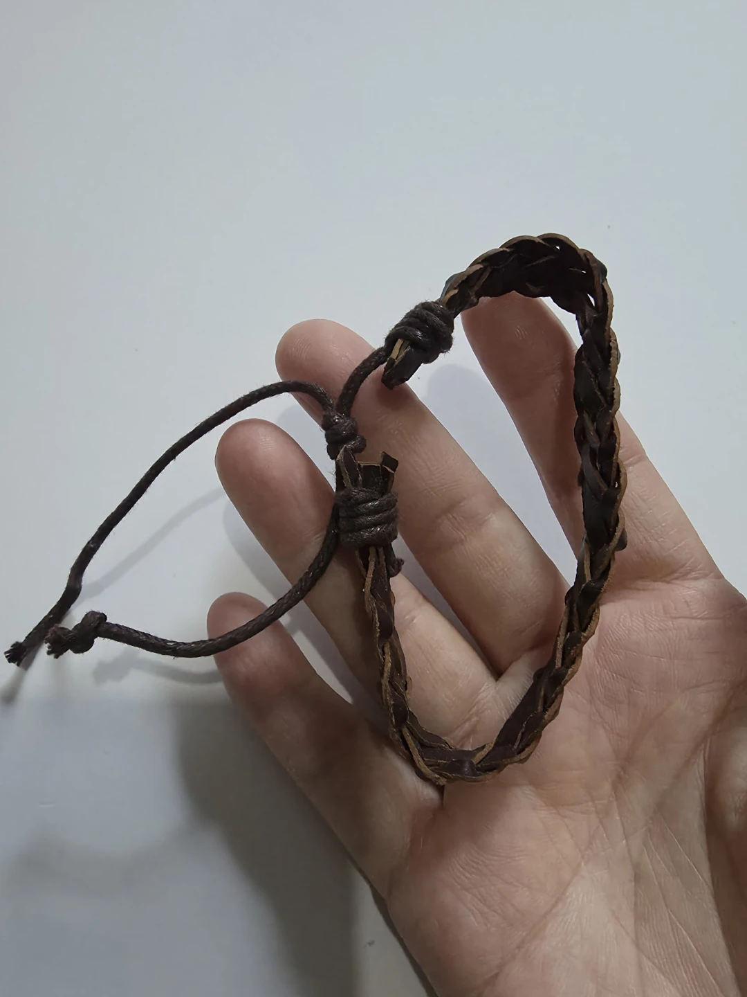 Brown Braided Leather Bracelet ⚽️ - photo 2