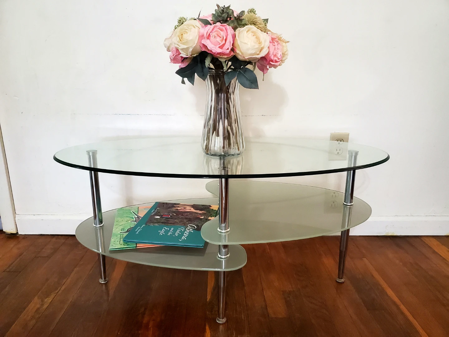 Modern 3-tier glass coffee table - photo 2