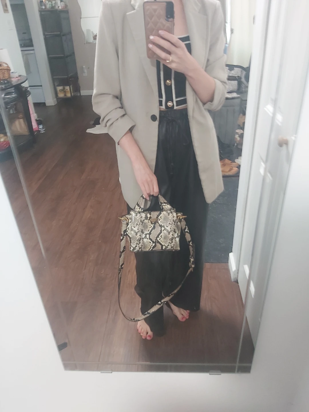 Guess Snake Print Mini Tote Bag ⚽️ - photo 5