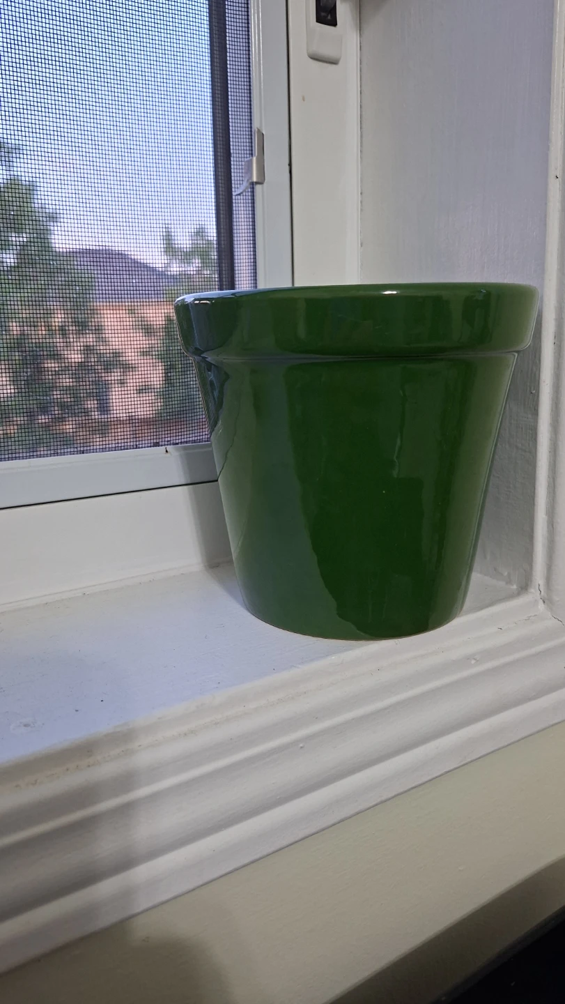Green Ceramic Flower Pot
