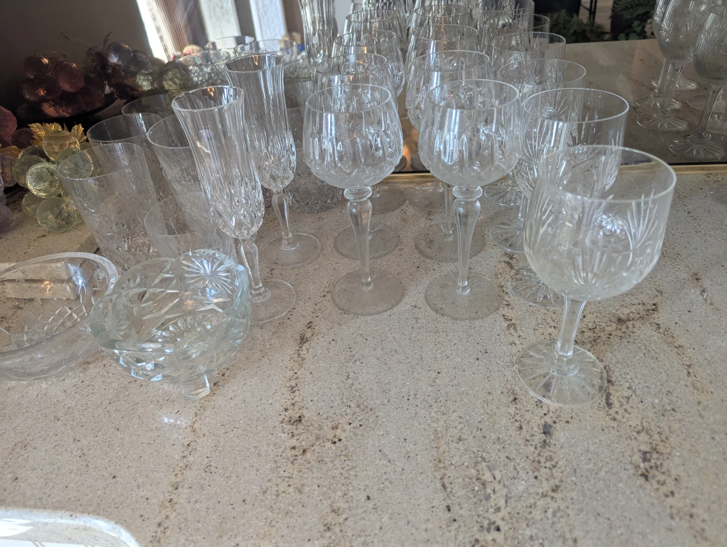 Crystal Cut Glassware Set - photo 3
