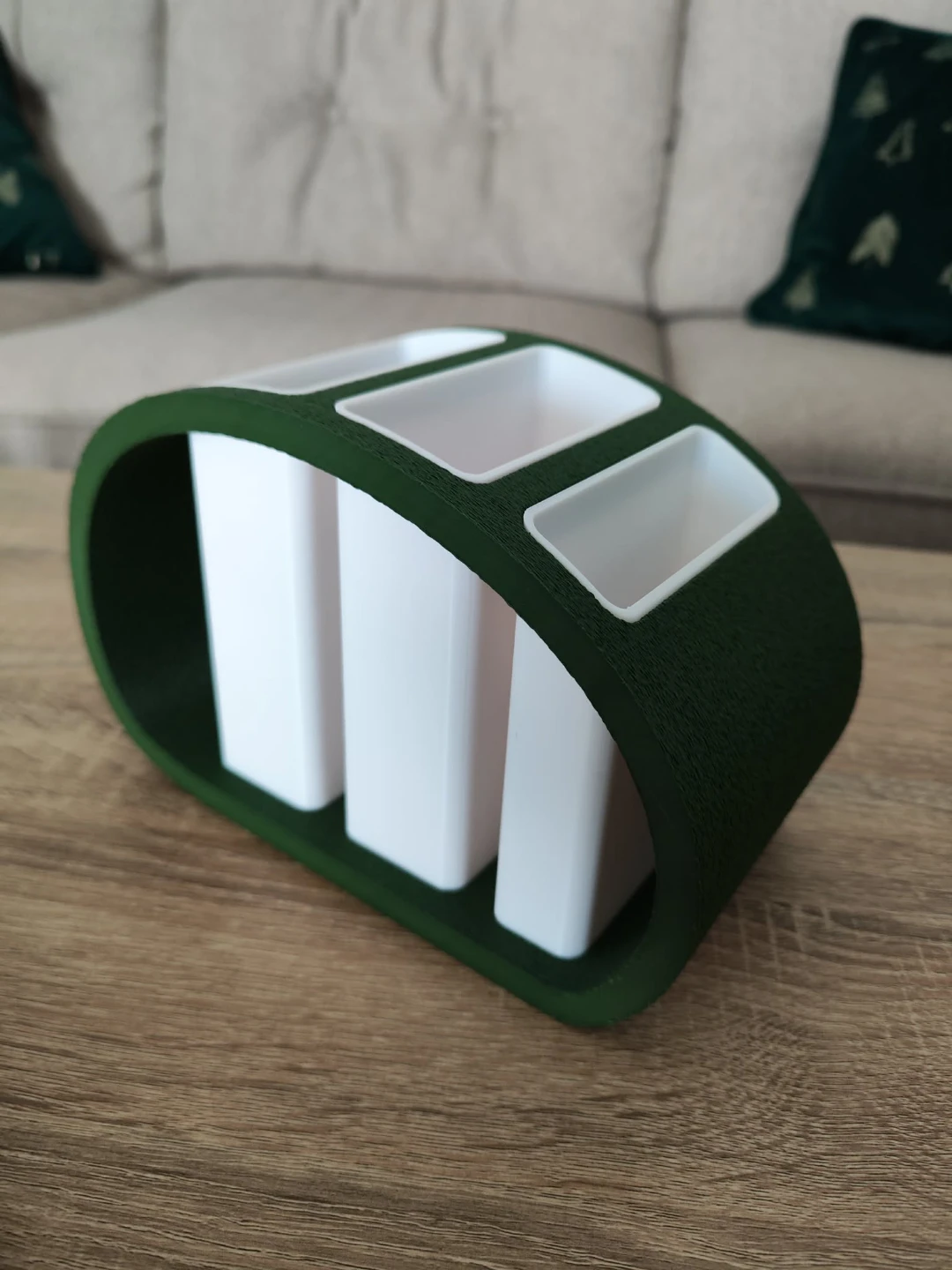 Dual-Tone Remote Control Holder – Sleek Living Room Organization - photo 3