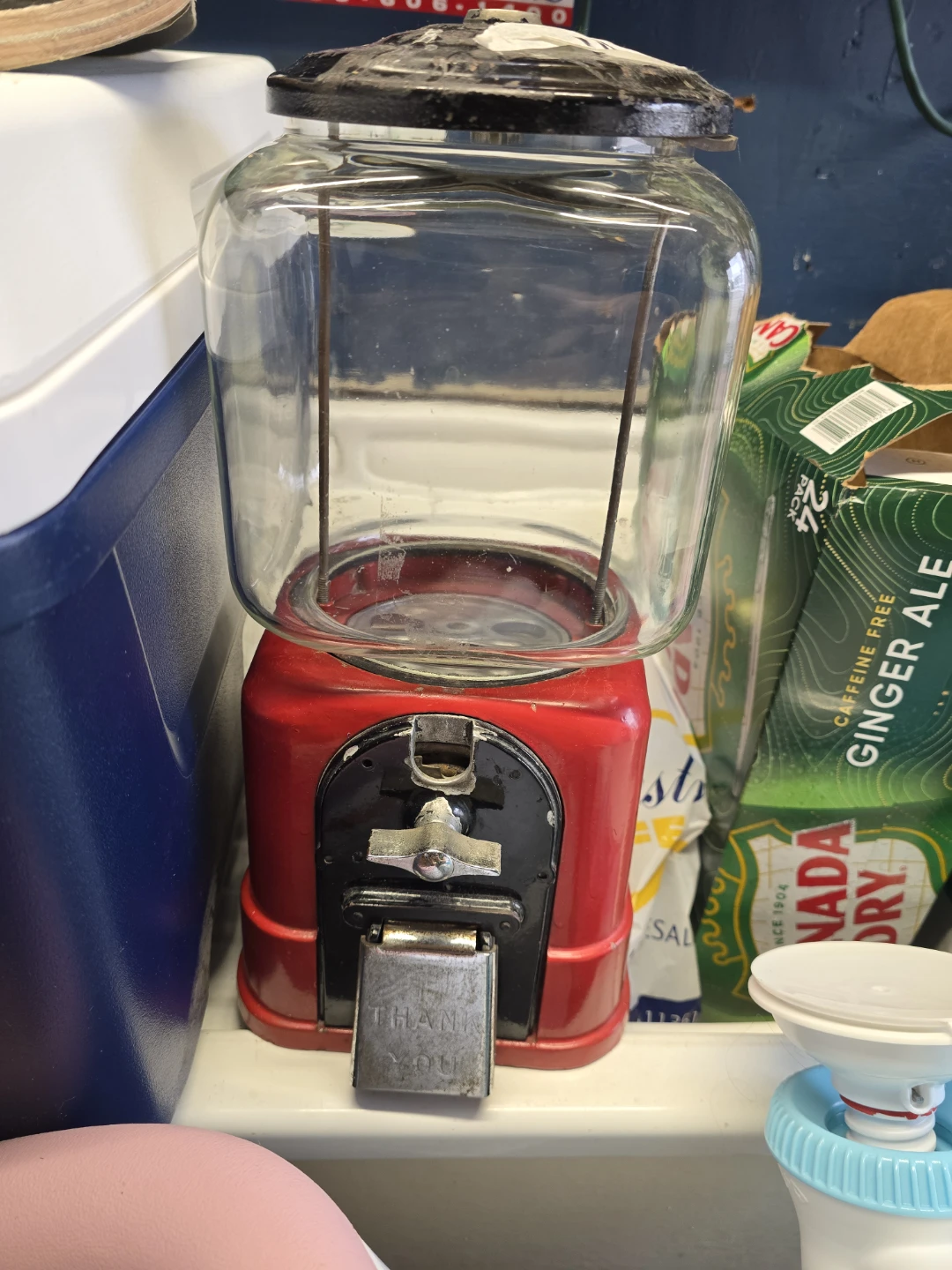 Vintage Red Gumball Machine - photo 2