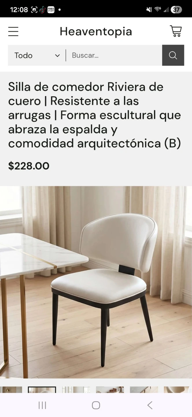 Heaventopia Riviera Leather Dining Chair