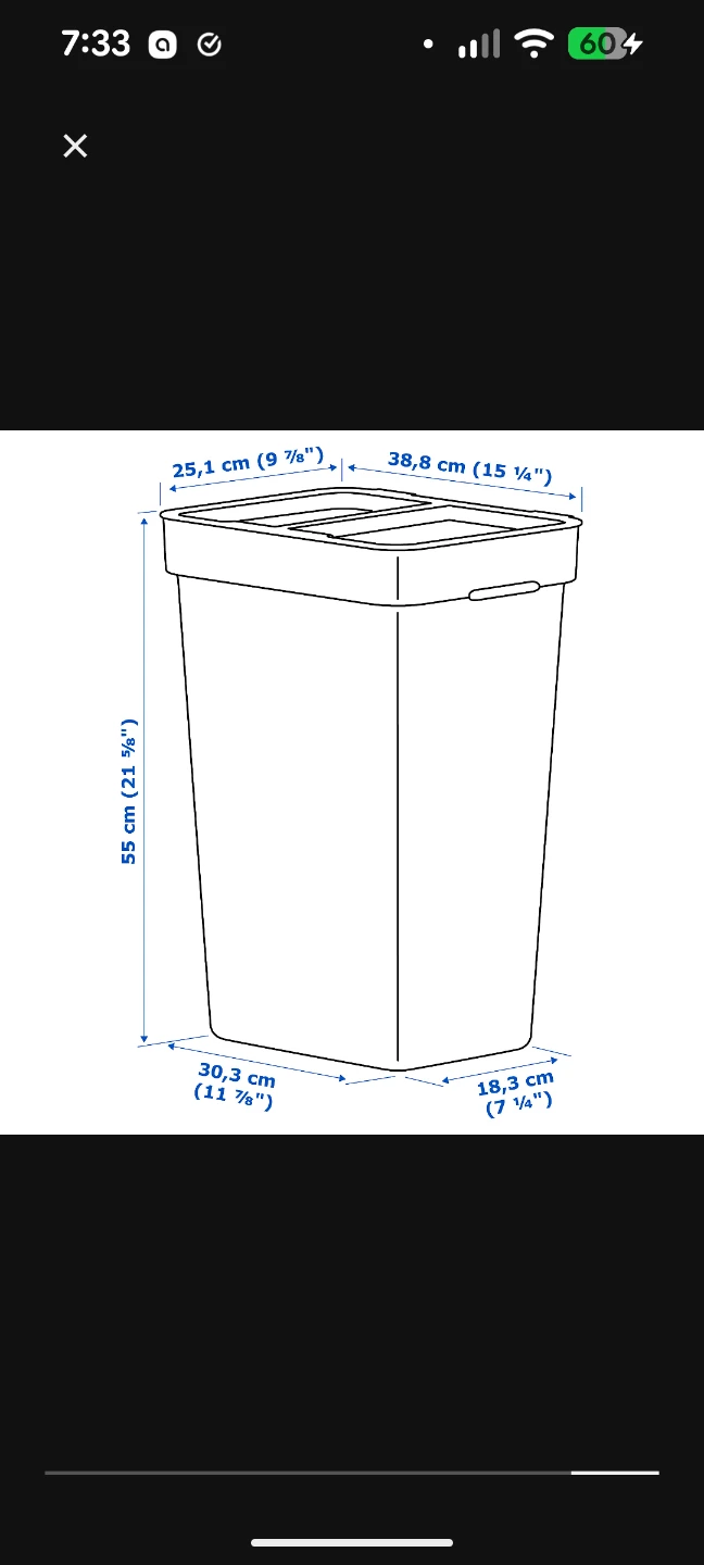 IKEA recycling Bin with Lid