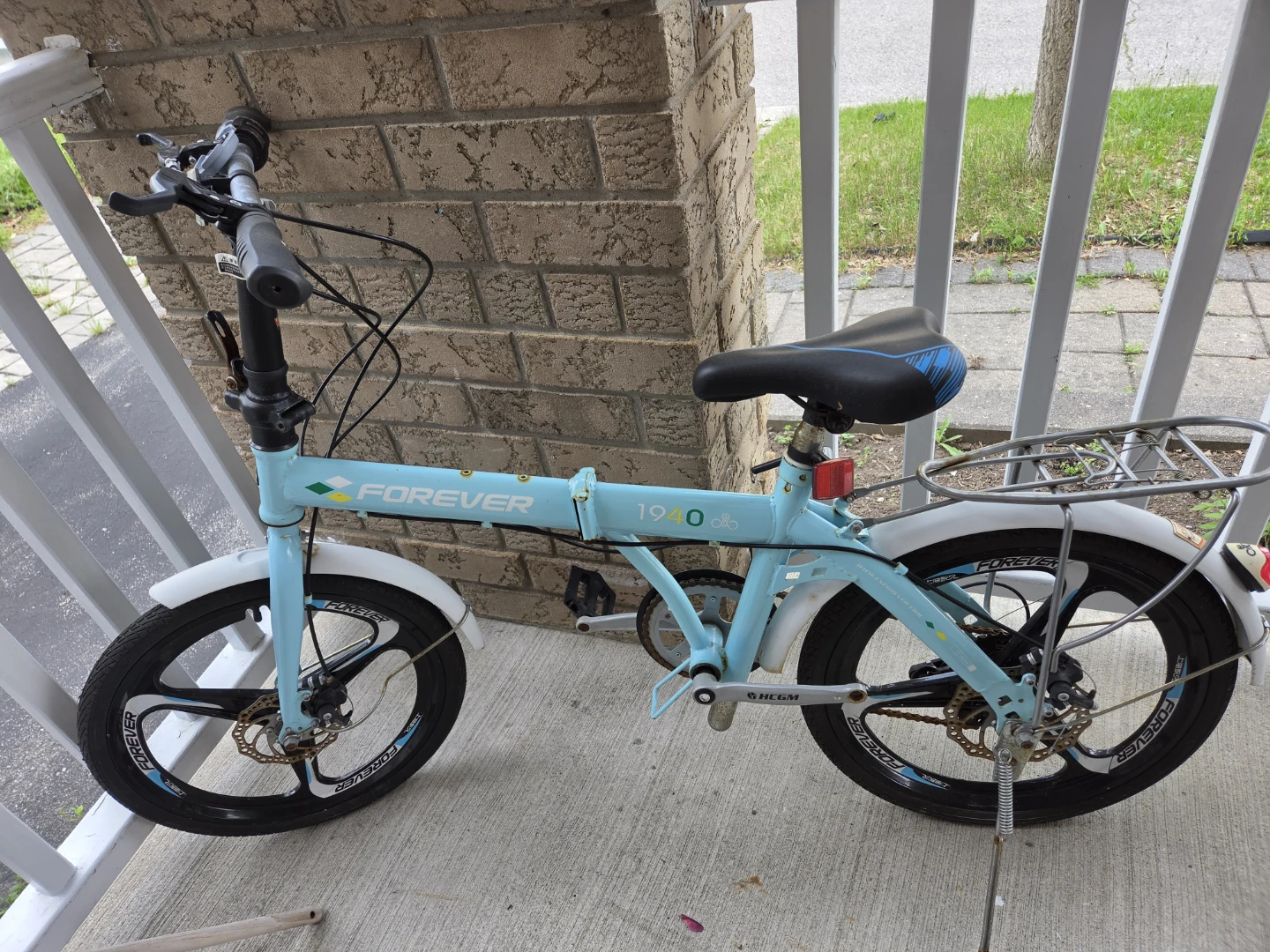 Light Blue Folding Bike - photo 2