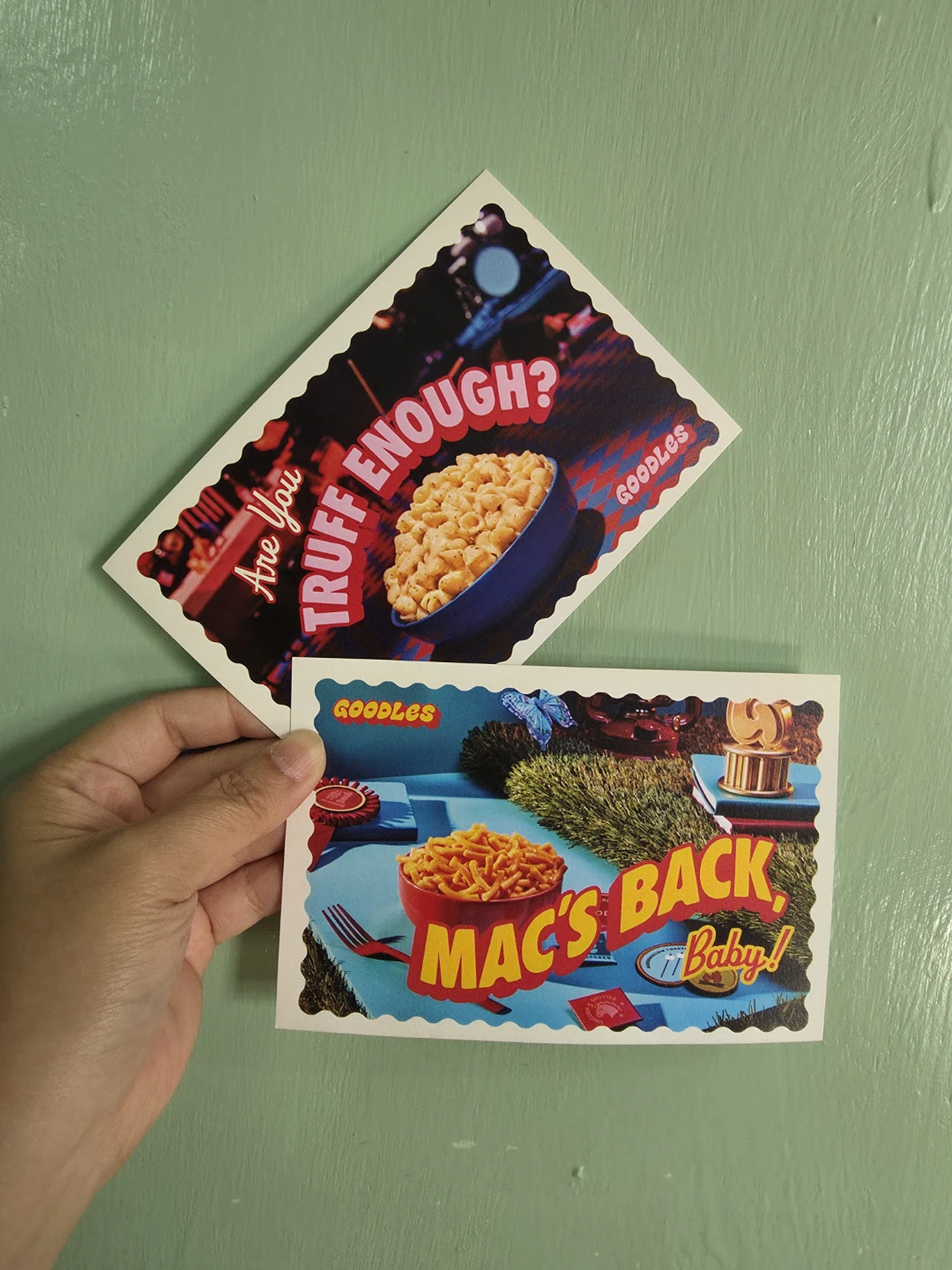 Goodles Mac & Cheese Postcards