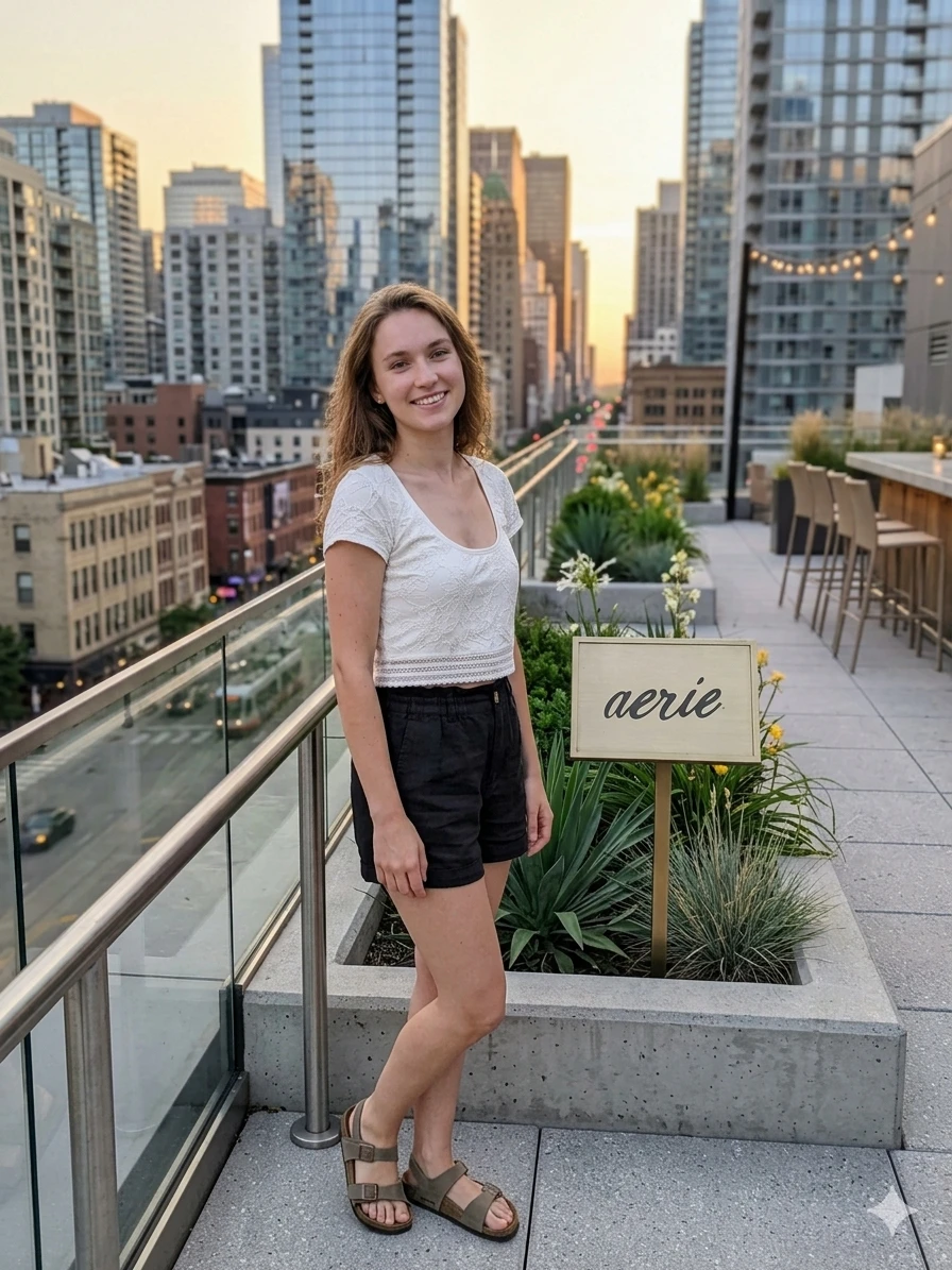 Aerie White Lace Crop Top