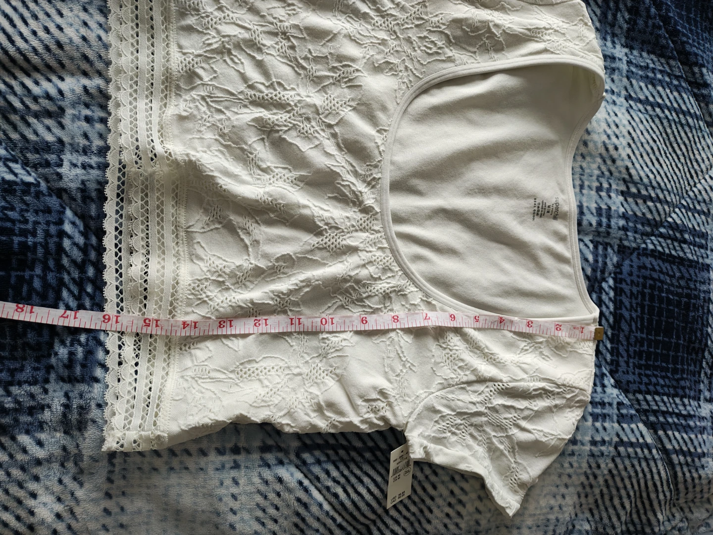 Aerie White Lace Crop Top - photo 5