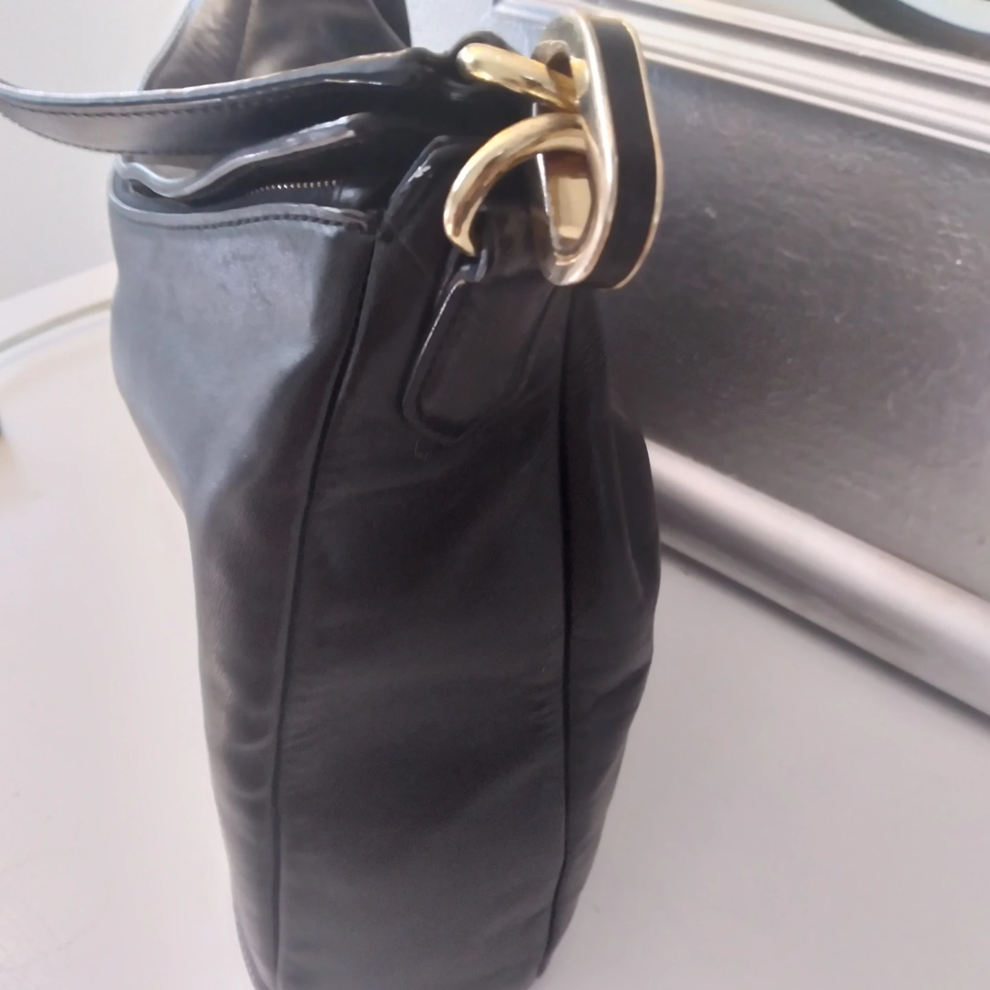 Lauren Ralph Lauren Black Leather Shoulder Bag - photo 3