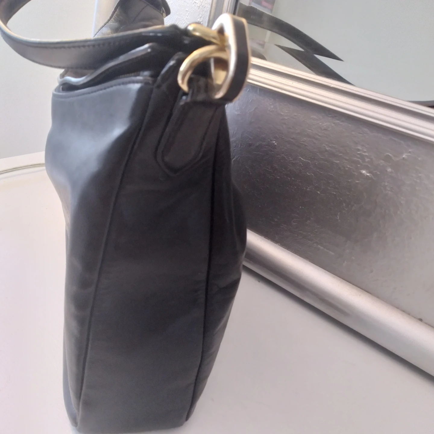 Lauren Ralph Lauren Black Leather Shoulder Bag - photo 4