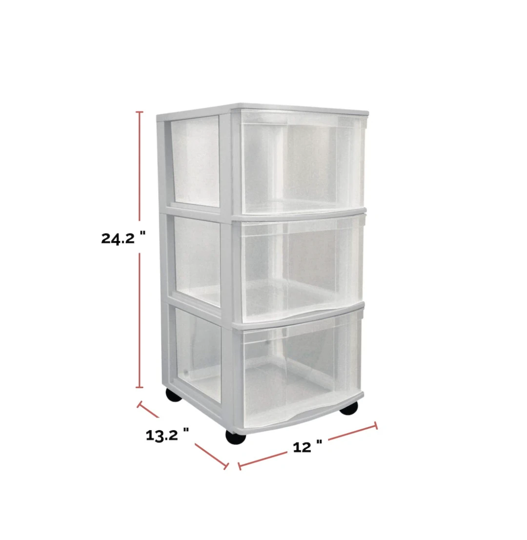 type A 3-Drawer Plastic Storage Unit (Great Condition / Clean)** - photo 3