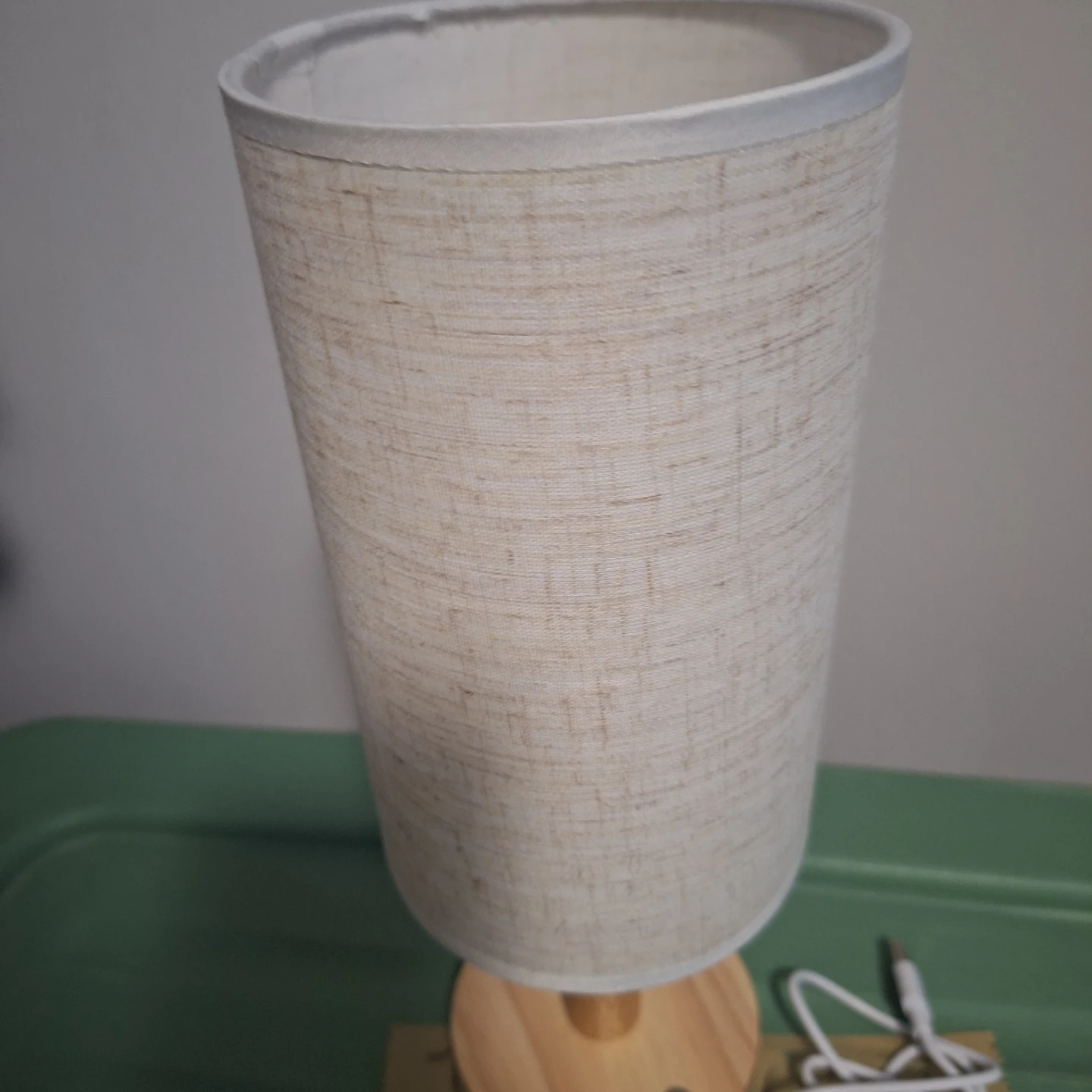 USB Table Lamp with Fabric Shade - photo 3