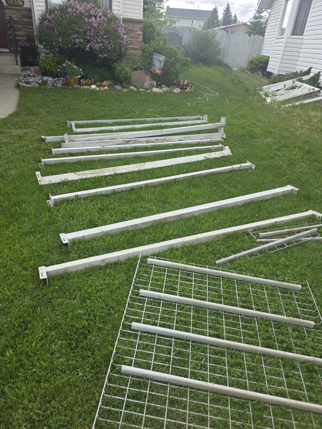 Pallet racking.  Shelf beams